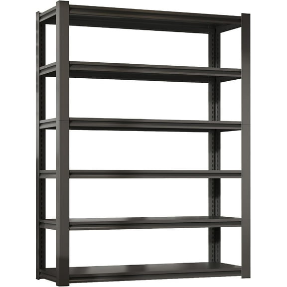 Garage Shelving, Garage Storage Shelves, 3500 LBS Heavy Duty Adjustable Metal Garage Shelves, Easy Assembly, Shelves for Garage Storage, Warehouse, Basement, Black