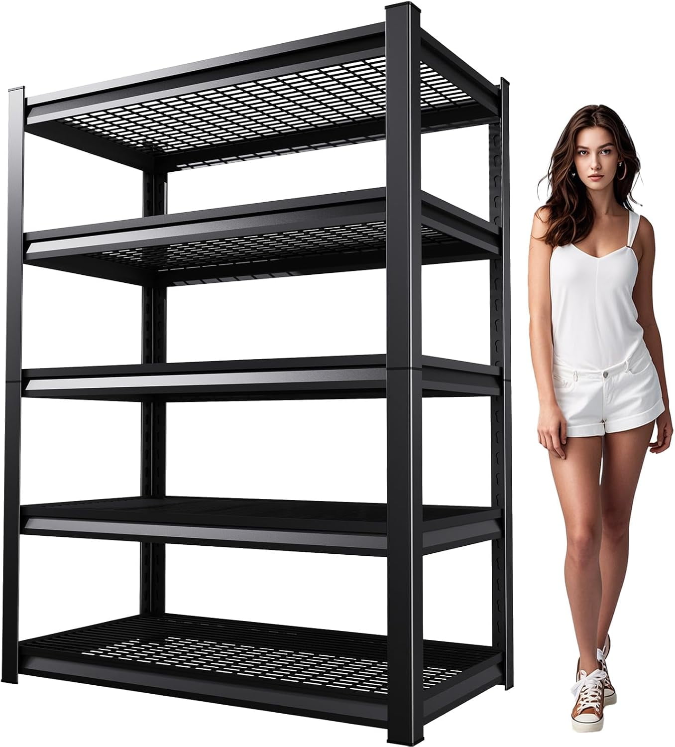 Garage Shelving Heavy Duty Storage Shelves Metal Shelf Industrial ...