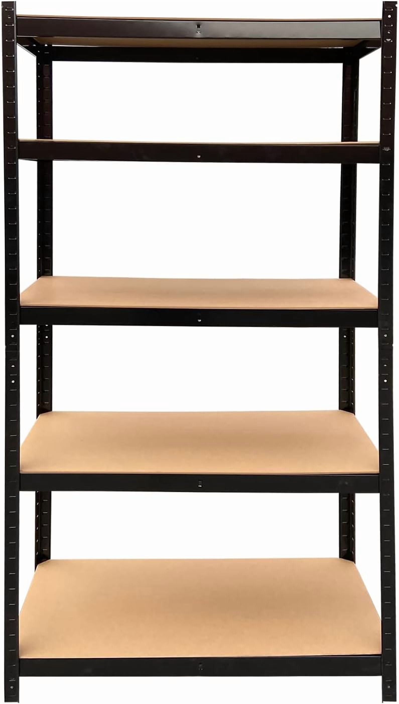 AFAIF 5-Shelf Heavy Duty Storage Shelving Unit – 1500 Lbs Capacity, Adjustable Metal Rack, All Steel, Rust-Resistant, For Garage, Kitchen, Office (5 Tiers)