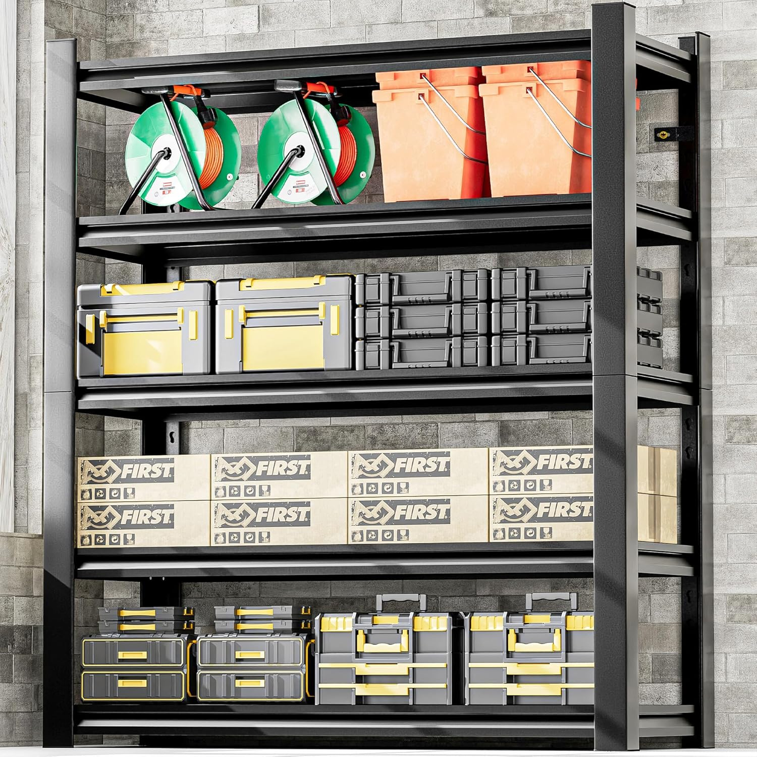 Garage Shelving Thickened 72" Garage Storage Shelves Heavy Duty