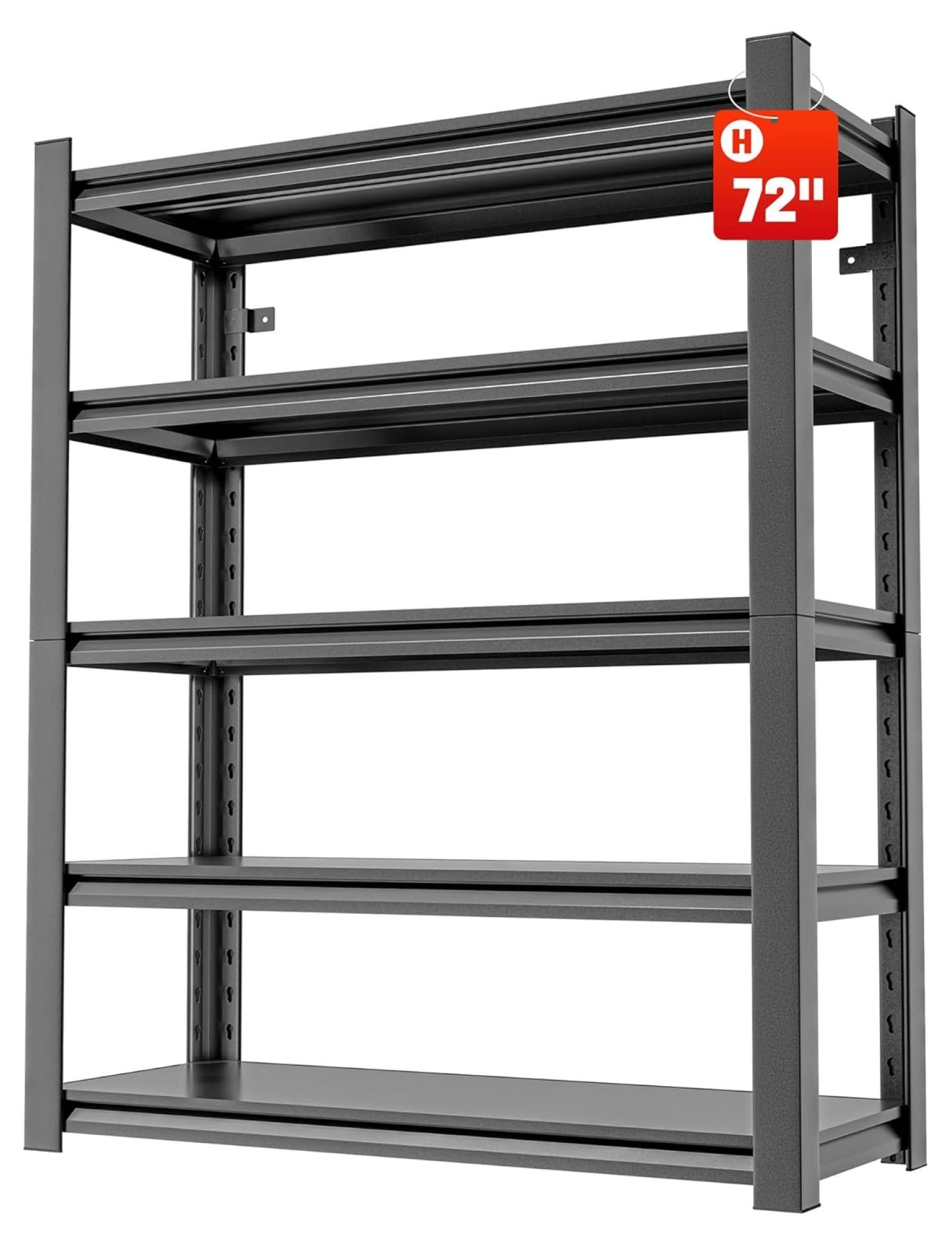Garage Shelving,Thickened 72" Garage Storage Shelves Heavy Duty