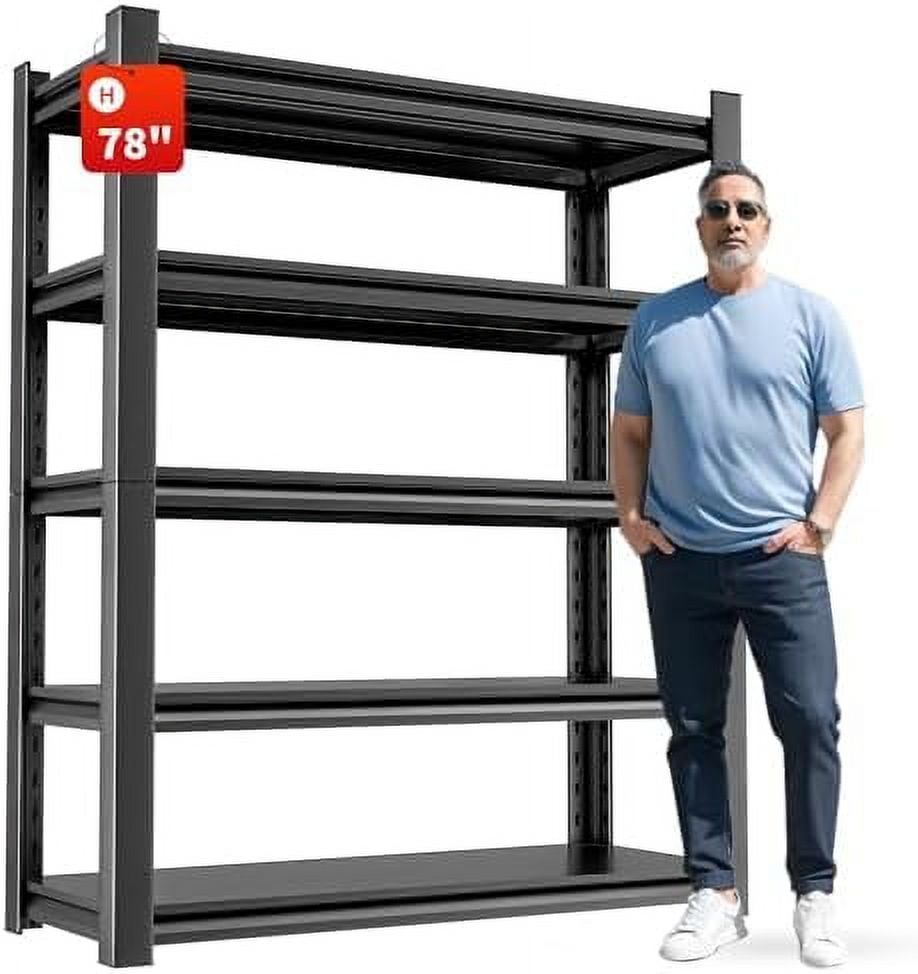 DYNALOAD 6000 lb Garage Shelving Unit – 5 Tier Heavy Duty Metal Storage
