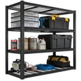 thumbnail image 1 of Garage Shelving Unit 5 Tier, Heavy Duty Metal Storage Rack 2240 lbs, Adjustable Wire Mesh Shelves for Garage Basement Warehouse, Black, 1 of 7