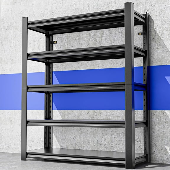 Hanyu Garage Shelving Unit,78"*40"*16"Thickened Metal Shelving Units for Garage Storage Shelves Adjustable Shelves,5 Tier  Shelving Shelf Metal Shelves for Storage for Warehouse Basement