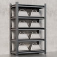 thumbnail image 1 of Hzdbhd Garage Shelving Unit Rustproof 72" H3000bls Heavy Duty Storage Shelves Easy Assembly 5 Tier Adjustable Metal Steel (72"*35.4 * 15.73"), 1 of 6
