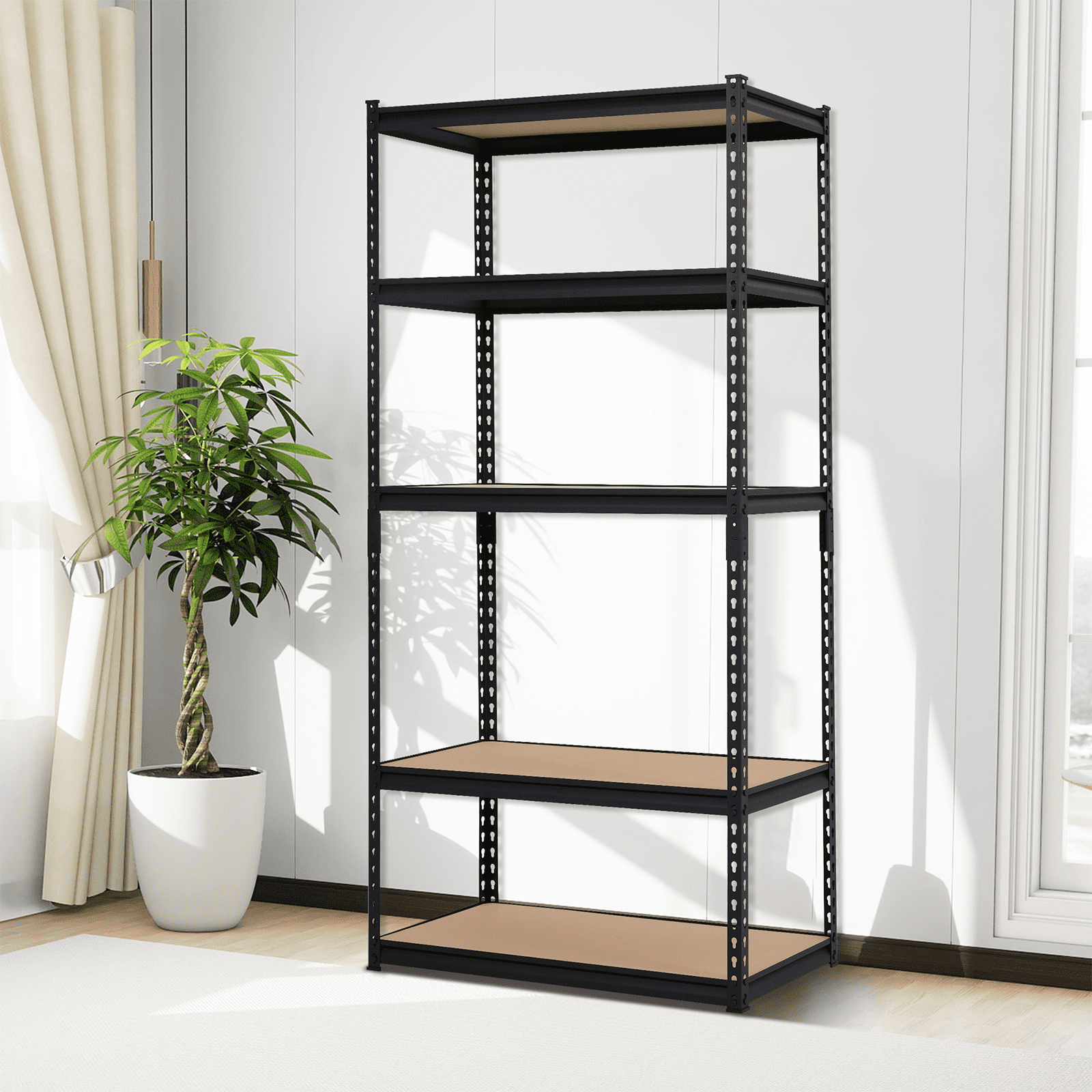 Garage Shelving Unit Heavy Duty Storage Shelves 5-Tier Metal Storage ...