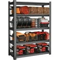 Garage Shelving Unit and StorageEasy Assembly Metal Shelves 5Tier