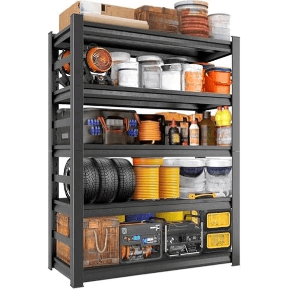 Garage Shelving Unit and Storage-Easy Assembly Metal Shelves 5-Tier Rack|Heavy-Duty Adjustable Shelf|Steel Shelves for Industrial, Warehouse, Basement (35.4" W*15.8" D*72" H)$$Tools & Hardware Other