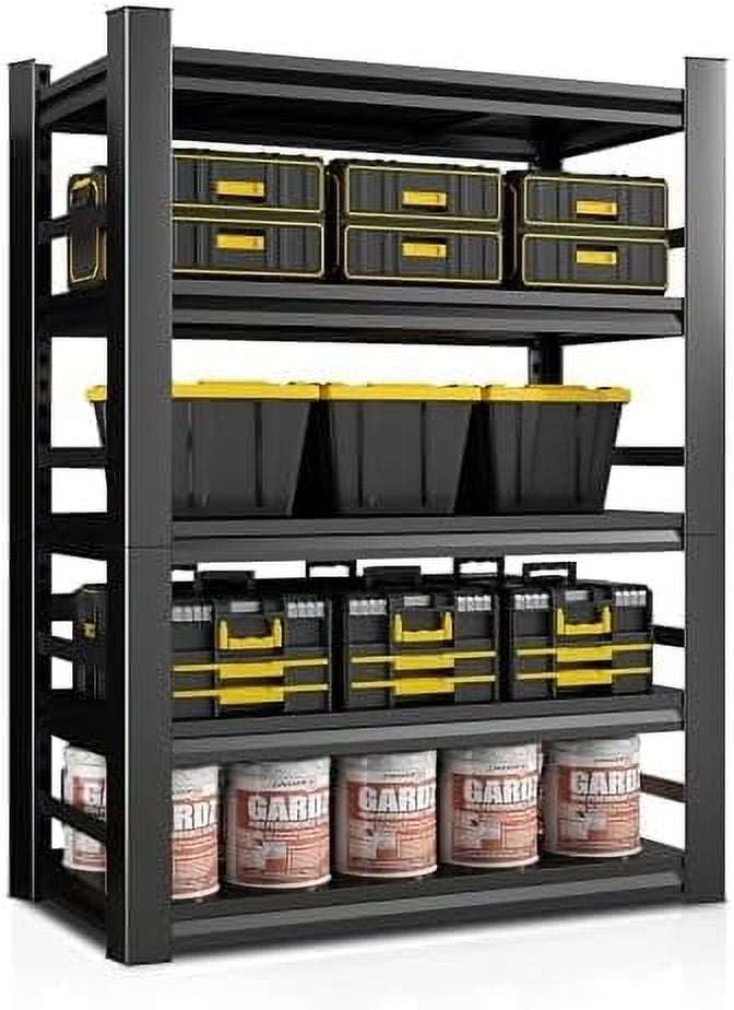 Ktaxon 4 Tier Wire Shelving with Wheels, 46