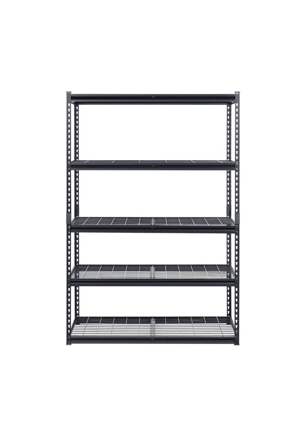 Garage Shelving Units 5 Tier - 3000 lbs Heavy Duty Steel Shelves - Adjustable Storage Shelves for Garage Organization - Metal Rack for Kitchen, Basement, Workshop