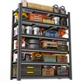 thumbnail image 1 of Garage Shelving Units, Heavy Duty 6-Tier Storage Shelves, Metal Adjustable Storage Rack, Steel Shelves, 3600 lbs Capacity, Industrial Shelving for Heavy Tools (40"Dx18"Wx82"H), 1 of 6