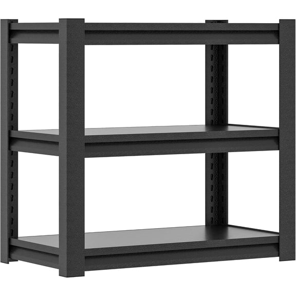 Garage Shelving Units and Storage,31.5"X34"X18" Deep Heavy Duty Metal Shelves Adjustable 3-Tier Shelves, 1200lbs Garage Storage Shelves,Shelving Rack  Shelving Tool Shelf for Basement Metro