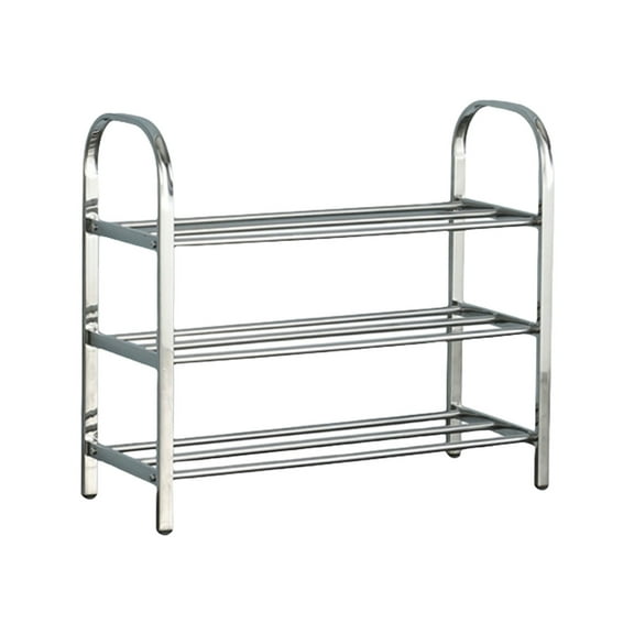 Garage Shoe Rack Multi Layer Stainless Steel Shoe Rack, Door Organizer, Simple Shoe Cabinet