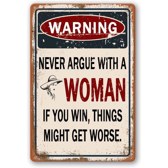 Garage Signs For Men - Tin Signs For Decor - Funny Bar Signs - Metal - 8x12 Inch