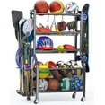 thumbnail image 1 of Garage Sports Equipment - Ball Storage Rack 2025 Upgraded Heavy Duty Steel Ball Storage Sports Organizer for Garage, 1 of 7