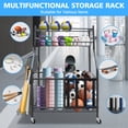 thumbnail image 1 of Garage Sports Equipment Organizer, Large Capacity Ball Storage Rack with Wheels, Rolling Ball Cart for Basketball, Soccer, Indoor & Outdoor Use, Multi-Functional Sports Gear Storage, 1 of 7