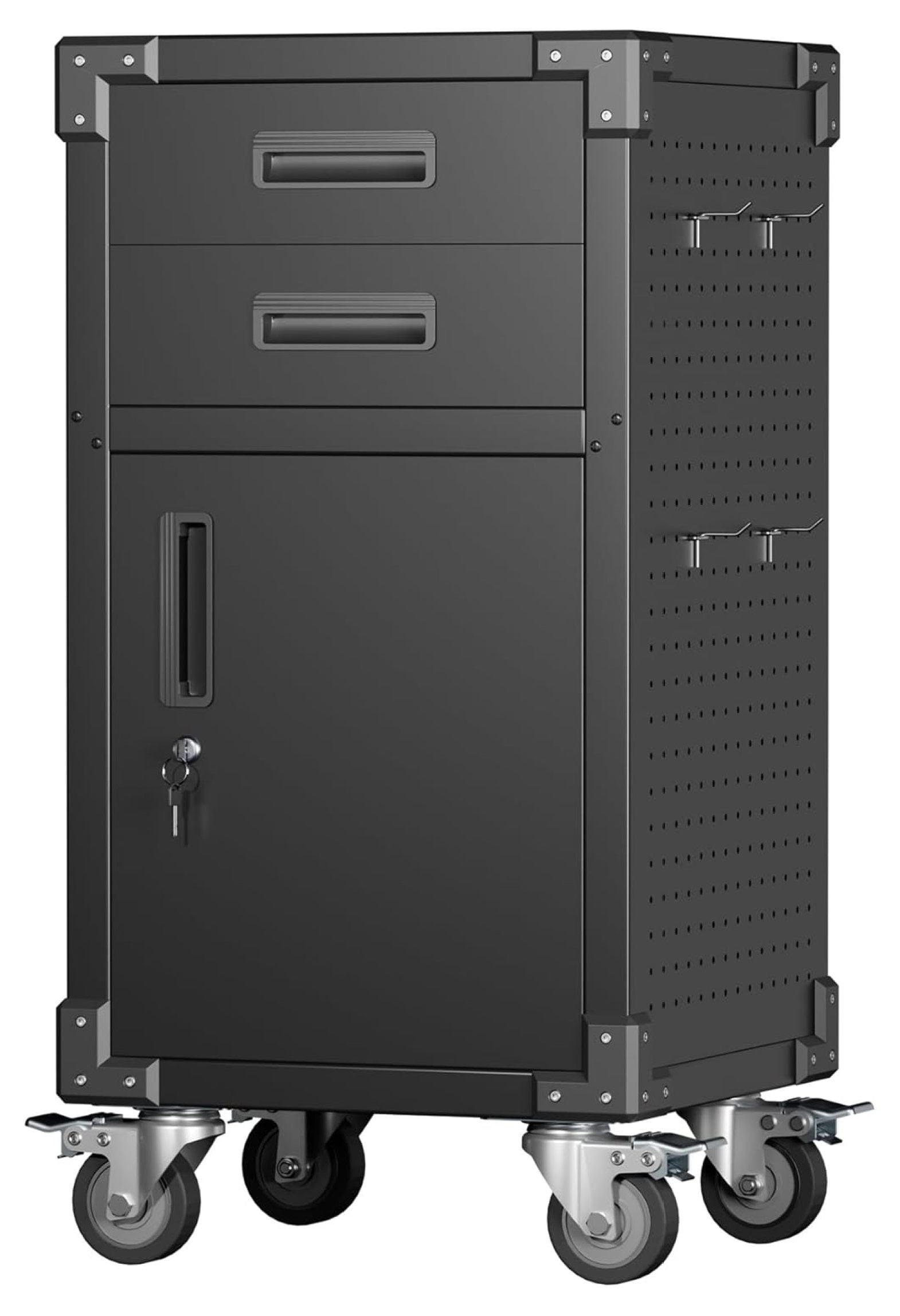 Garage Storage Metal Storage with 1 Locking Door and 2