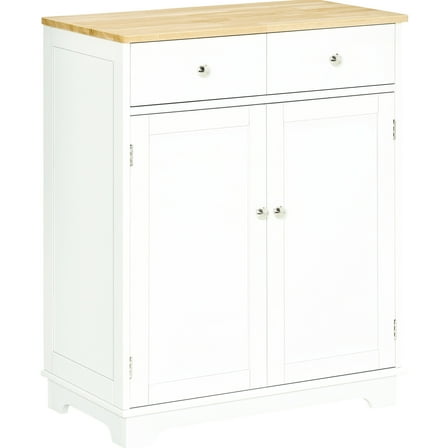 Garage Storage Cabinet | Spacious Storage for Plastic Containers | Sturdy MDF and Rubberwood | Adjustable Shelf for Different Items