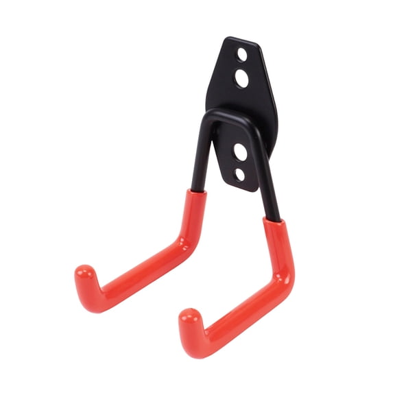 Garage Storage Hooks, Small U-Hook Heavy Duty Utility Hooks, Anti-Slip PVC Coated Steel Wall Hangers for Garage Tool Organization, Extension Cords, Hand Tools - Orange