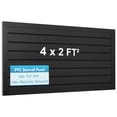thumbnail image 1 of Garage Storage PVC Slatwall Panels 8 sqft Wall Panels Garage Wall Organizer Storage System 4 ft x 2ft Garage Wall Panels, 2 Pcs, 1 of 9