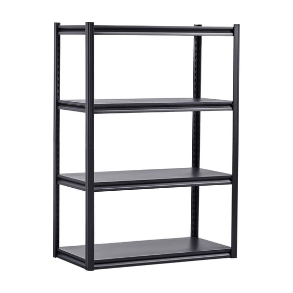 Garage Storage Shelves 2400 lbs Capacity - 4 Tier Metal Shelving Unit 20x40x57 Inch Adjustable Heavy Duty Racks for Kitchen Warehouse Basement - Black