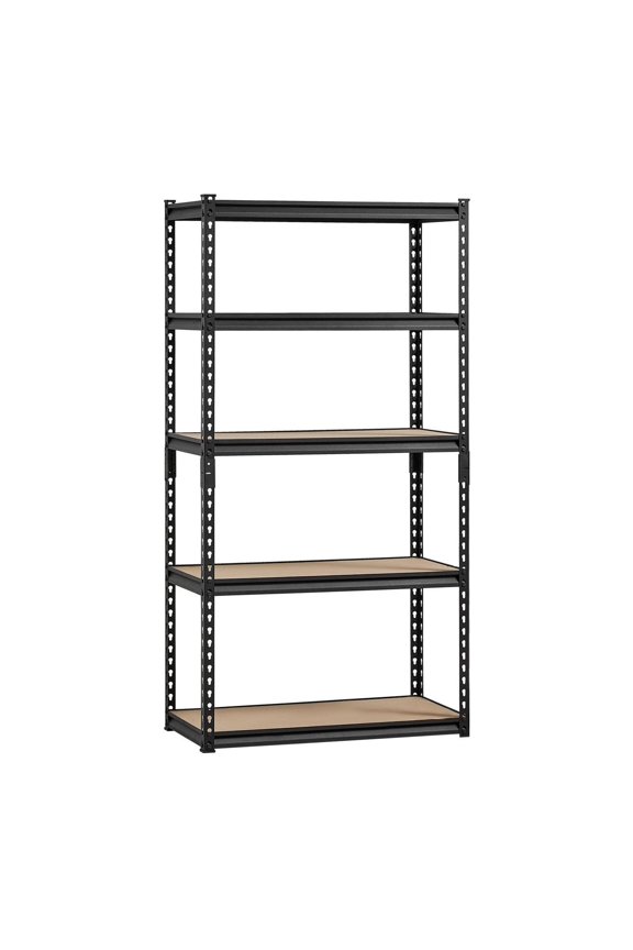 Garage Storage Shelves 5-Tier - 32x16x62.8in Heavy Duty Steel Shelving Unit - 2000lbs Capacity - Adjustable Metal Rack for Warehouse, Basement, Utility Room