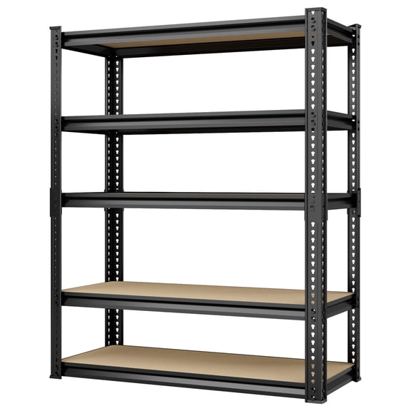 Garage Storage Shelves, 5 Tier Adjustable Shelving for Garage, Basement, Warehouse, Commercial, Easy Assemble, 16" W x " 72H x 36" D