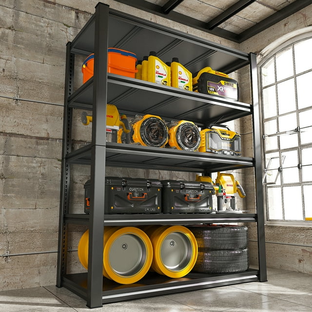 Garage Storage Shelves Heavy Duty Garage Shelving 2000Lbs 5 Tier