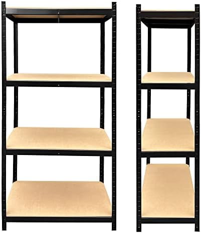 Garage Storage Shelves Metal Shelving Unit 4-Tier Rack Shelf Free ...