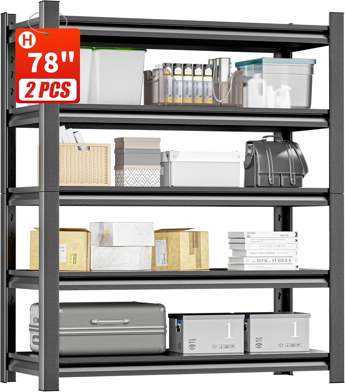 Garage Storage Shelving Unit, Heavy Duty 3Tier Adjustable Metal
