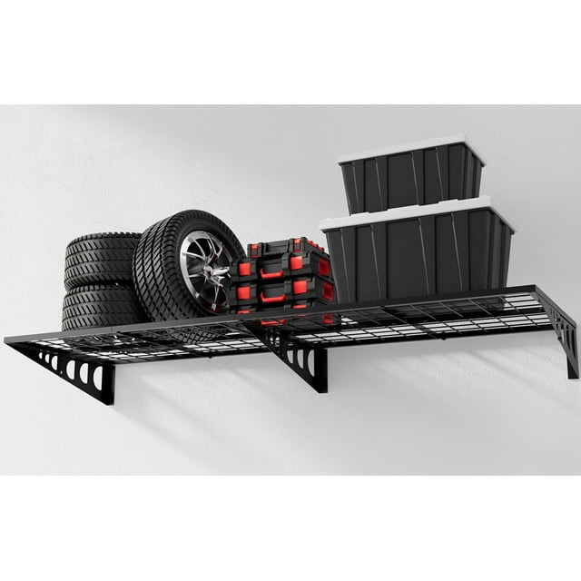 Garage Storage Shelving Wall Mounted, 2x5.5Ft, Loads 200 lbs Heavy Duty