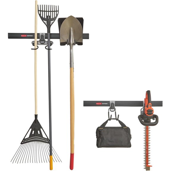 Garage Storage System Tool Hanging Kit, Wall Mount Holder for Garden Lawn Tools/Garage/Home Organization