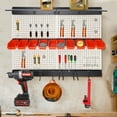 thumbnail image 1 of Garage Storage Wall Organizer Tool Storage Rack Wall Mounted Tool Storage Kit Load 150kg, 1 of 12