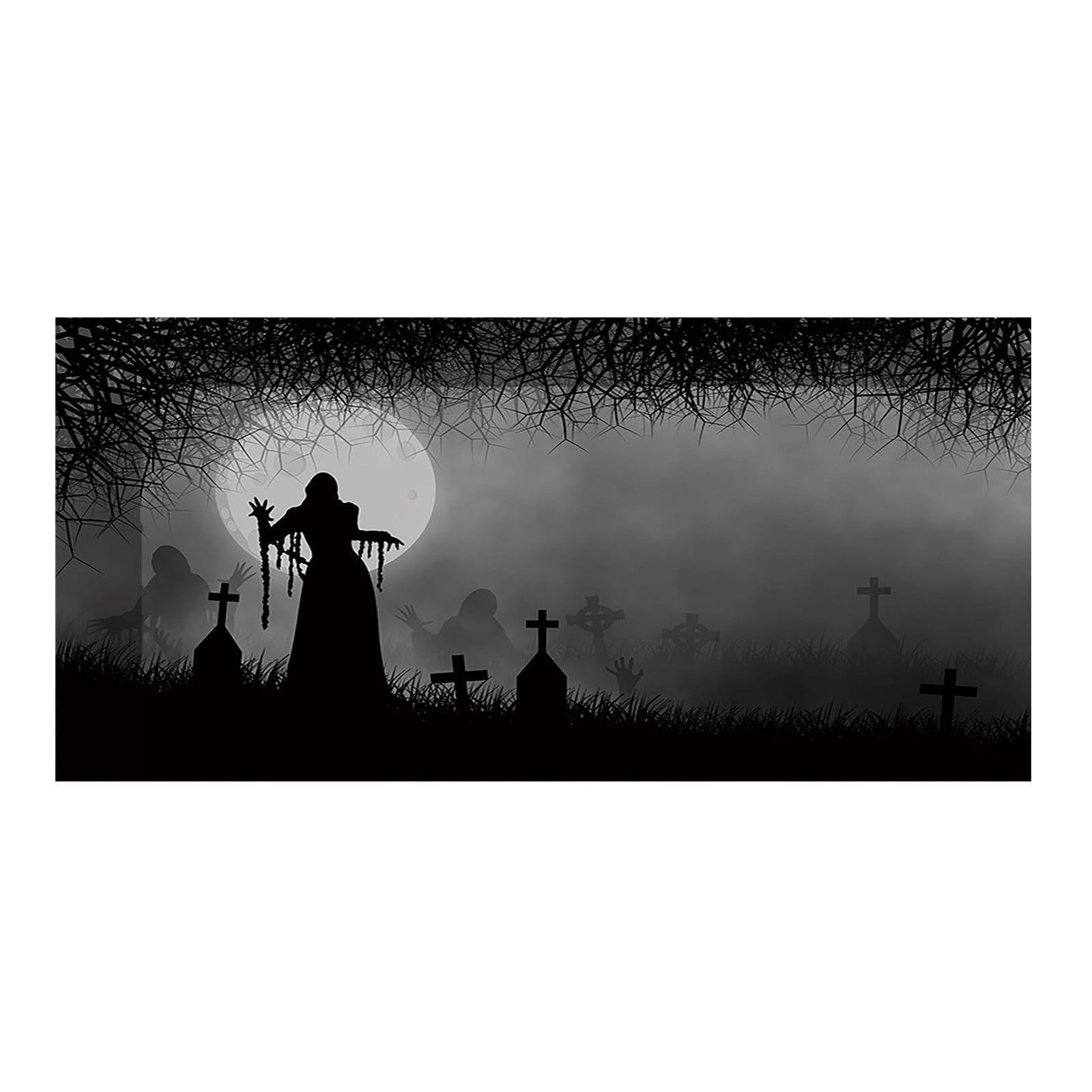 Garage Themed Banner with Haunting Graphics for Car Enthusiasts