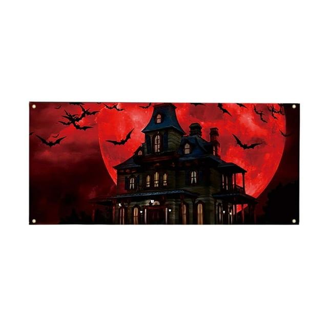 Garage Themed Banner with Haunting Graphics for Car Enthusiasts