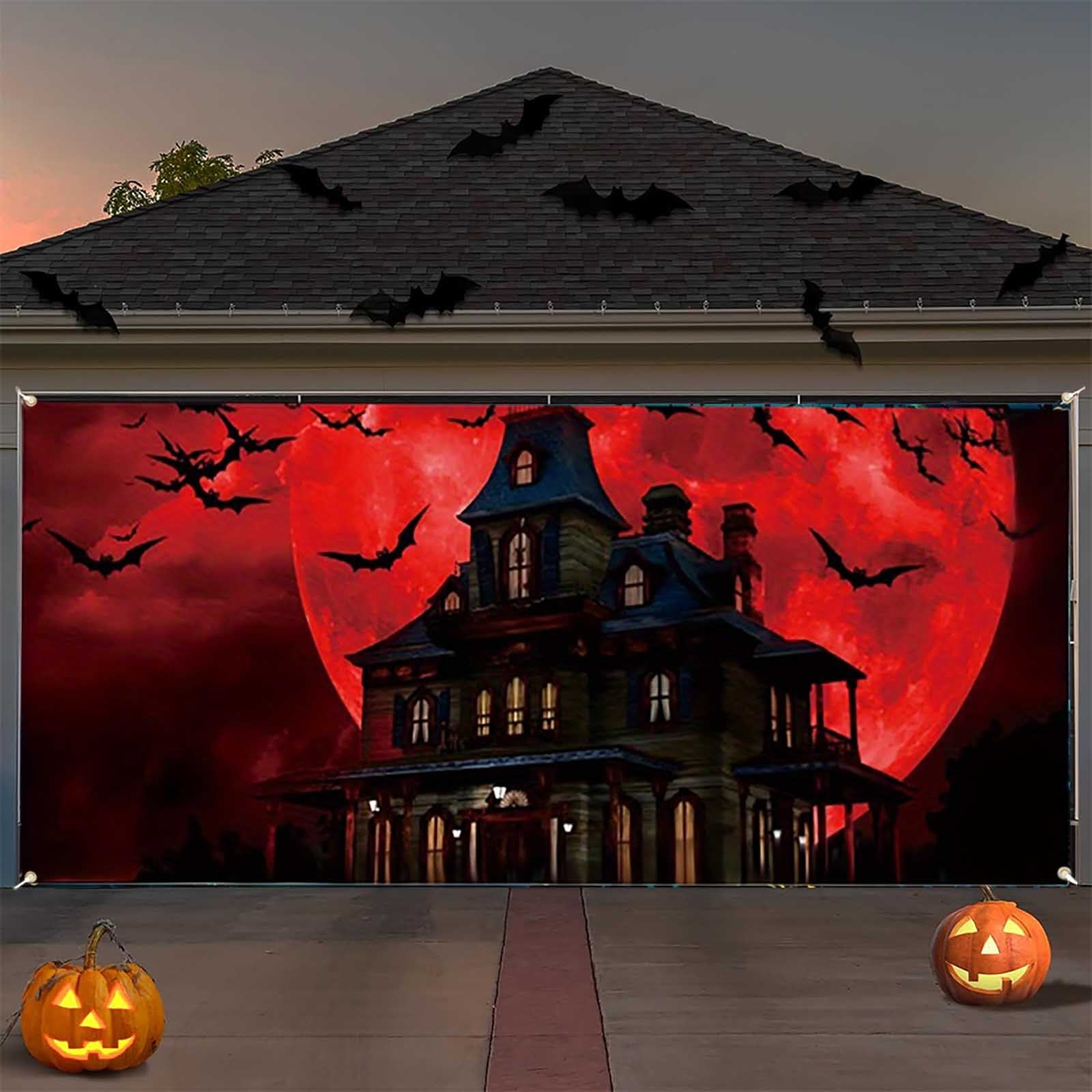 Garage Themed Banner With Haunting Graphics For Car Easter Garden Flag