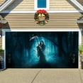 Garage Themed Banner With Haunting Graphics For Car Enthusiasts