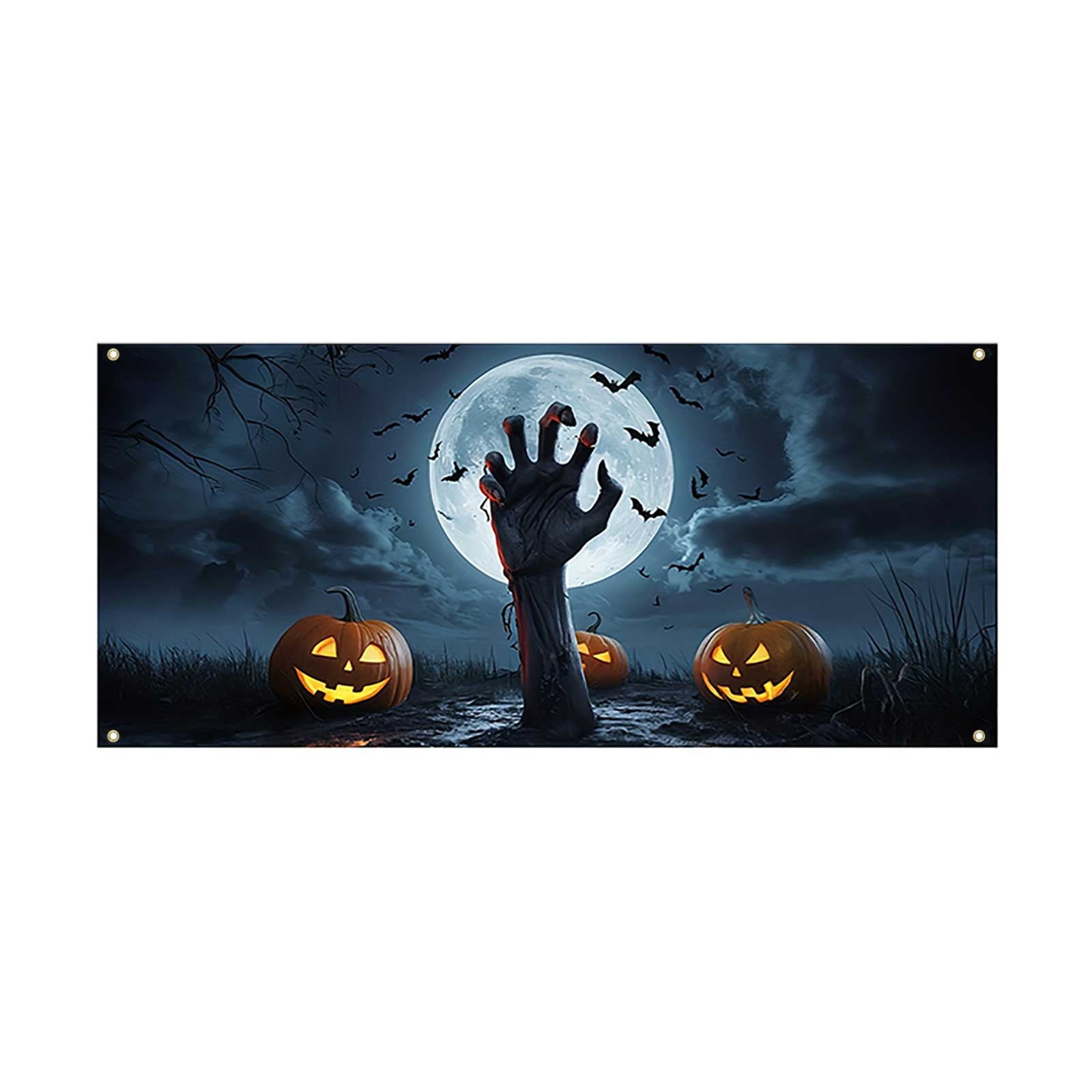 Garage Themed Banner With Haunting Graphics For Car Enthusiasts