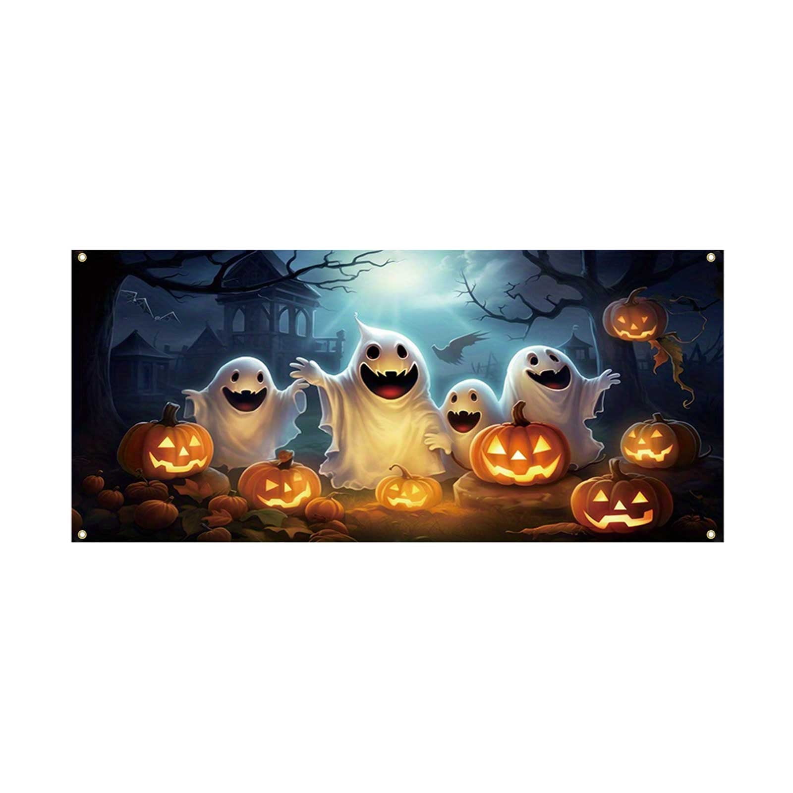 Garage Themed Banner With Haunting Graphics For Car Enthusiasts