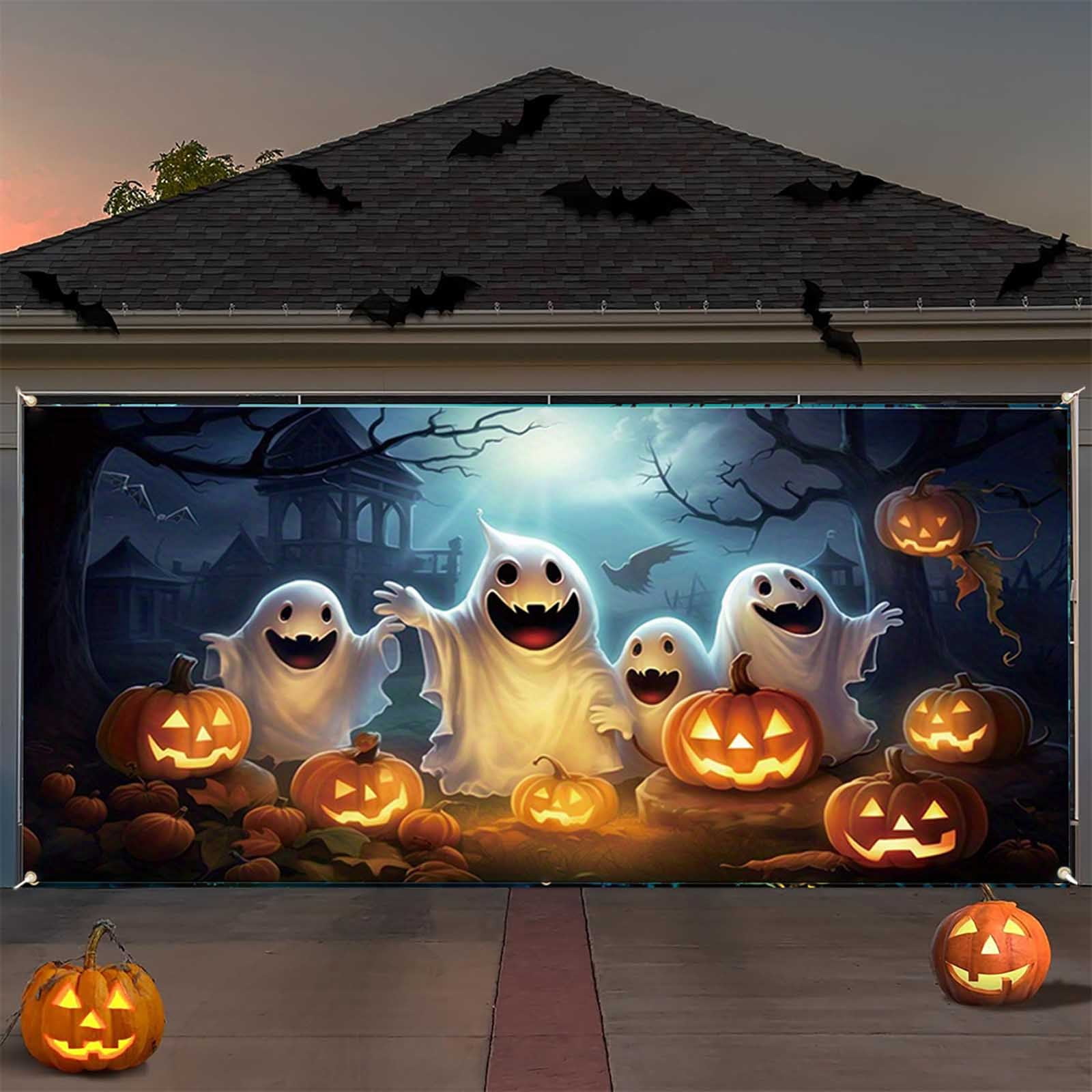 Garage Themed Banner With Haunting Graphics For Car Enthusiasts