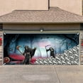 Garage Themed Banner With Haunting Graphics For Car Enthusiasts