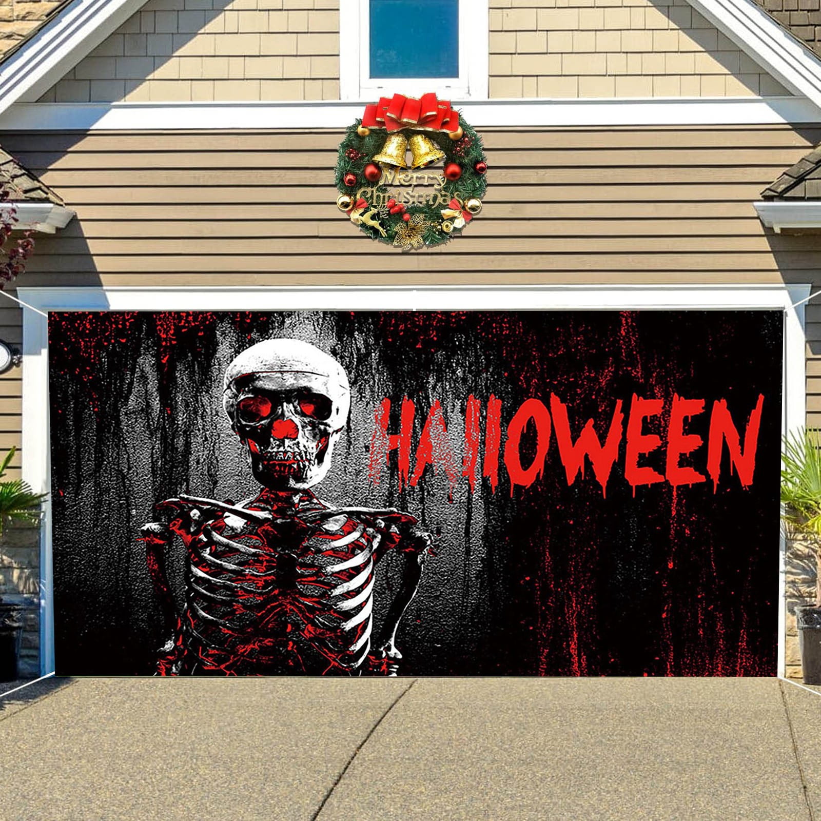 Garage Themed Banner With Haunting Graphics For Car Enthusiasts
