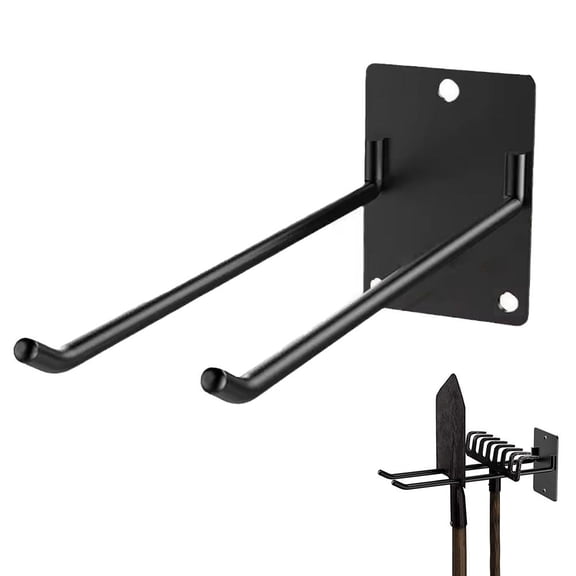 Garage Tool Organizer Wall Mount,10 Inch Walls Mount Storage Hanger Multi-Purposes Garden Tool Organizer For Warehouse Garage Wall Hook (Black & White)