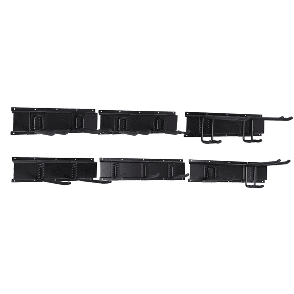 Garage Wall Mount Tool Storage Rack, 1000 LBS Heavy Duty Organizer with 6 Rails & 13 Adjustable Hooks