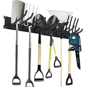 Garden Tool Organizer Wall Mount 6 Hooks, Heavy Duty Metal Racks Holder for Garage Yard Garden Tools