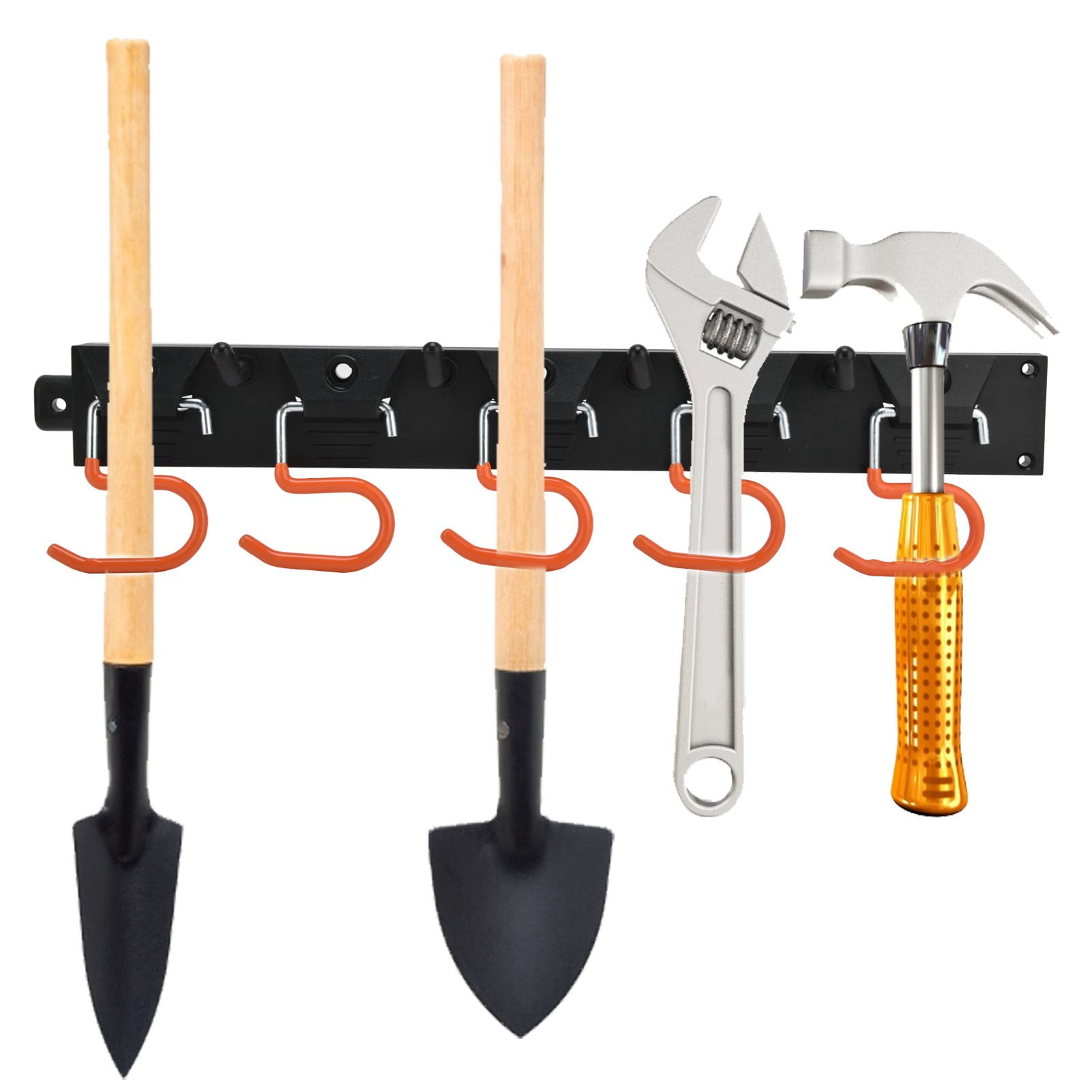 Garage Tool Storage Organizers Wall Mounted Adjustable Heavy Duty Storage Hooks Garage Wall Mount Holds Garden Tools Shovels Rakes Brooms Walmart
