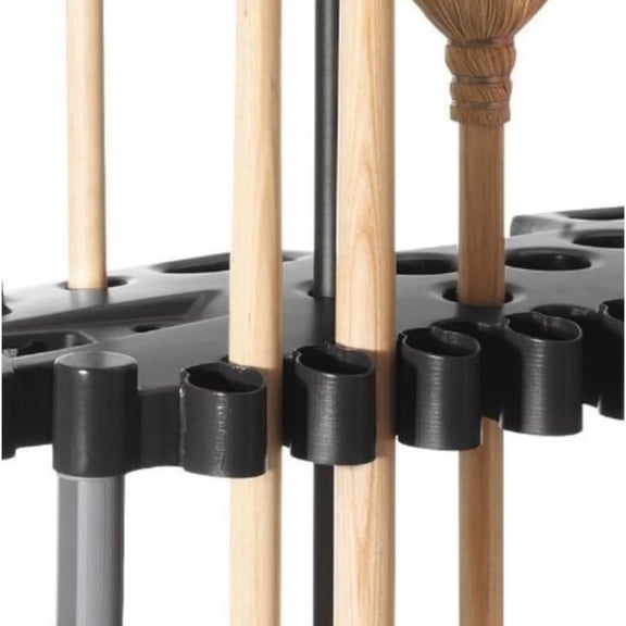 Garage Tool Tower Rack Easy to Assemble Wheeled Organizes up to 40 Long-Handled Tools/Rakes/ Brooms/Shovles in Home/House/Outdoor/Shed Black