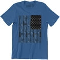 thumbnail image 1 of Garage Tools American Flag Men's Usa Pride Patriotic Retro Mechanic T-Shirt, 1 of 4