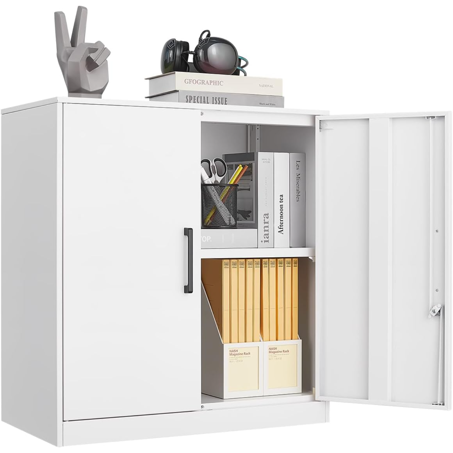 Garage Wall Metal Wall Storage with Adjustable Shelf