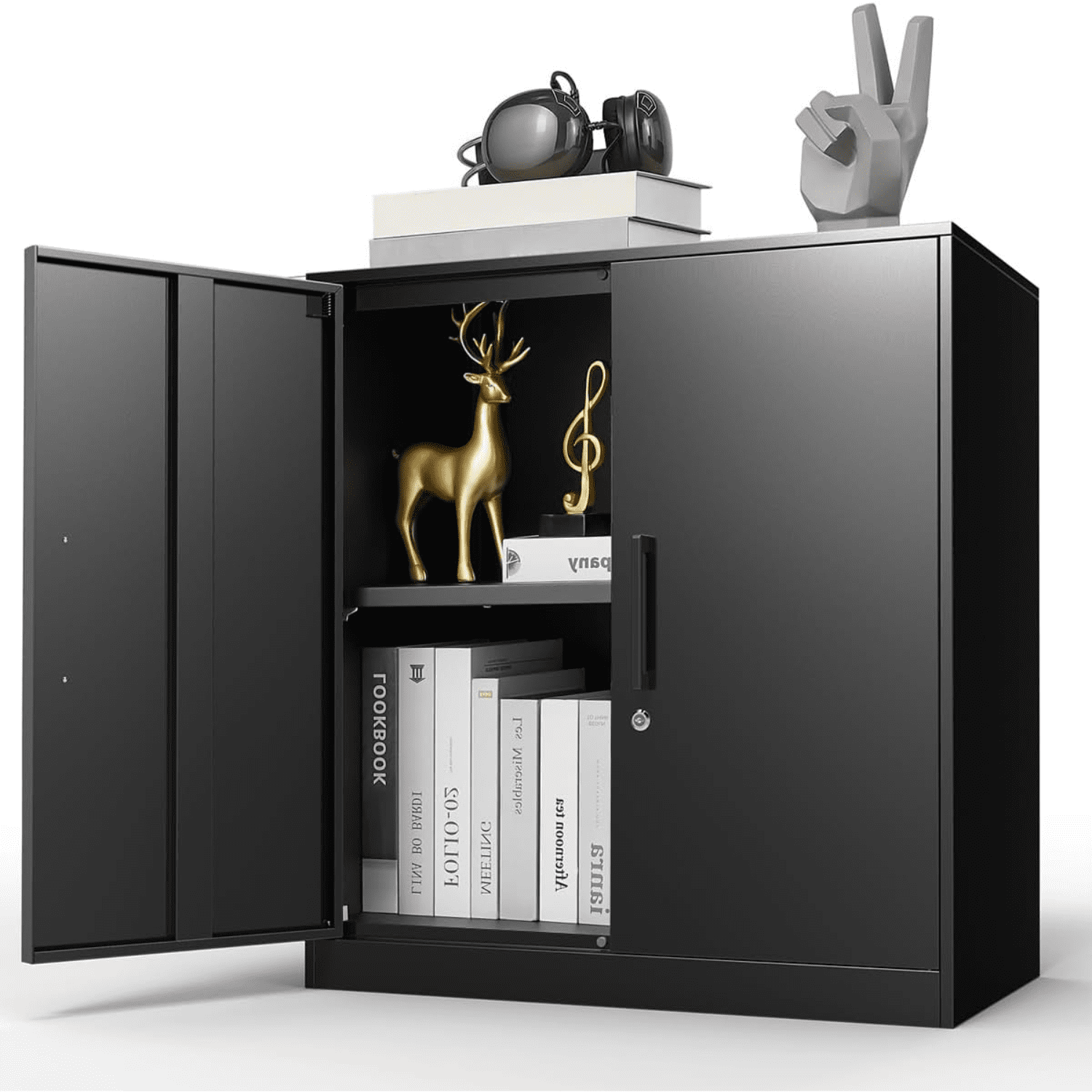 Garage Wall Metal Wall Storage with Adjustable Shelf